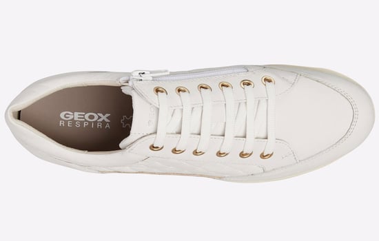 Geox D MYRIA Imitatieleer Dames Witte Sneakers - Image 5
