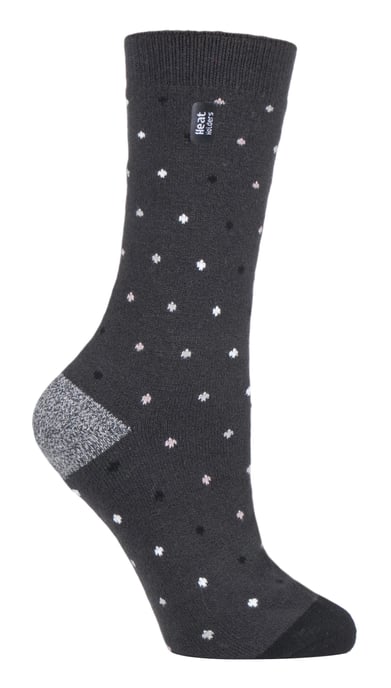 Heat Holders Dames Ultra Lite thermo geklede sokken - Houtskoolvlekken (Bessen) - Image 1