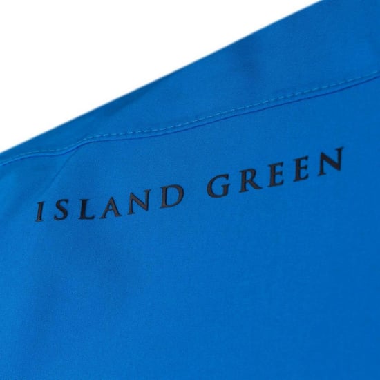 Island Green Heren Stretch Golf Waterdicht Jasje (Turquoise/Zwart) - Image 2