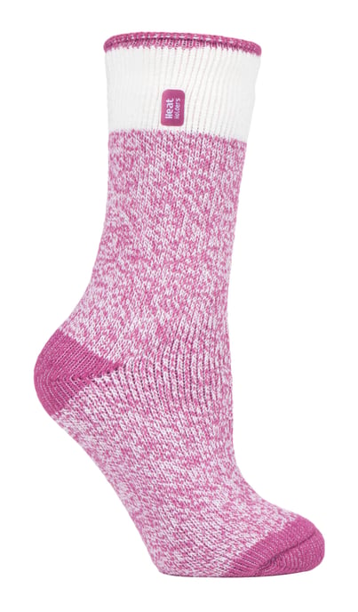Heat Holders - Dames 2.3 tog thermo wintersokken - Snowdrop Roze - Image 1