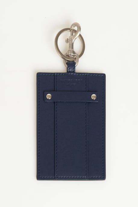 Trussardi Blue Leather Men's Keychain - Image 1