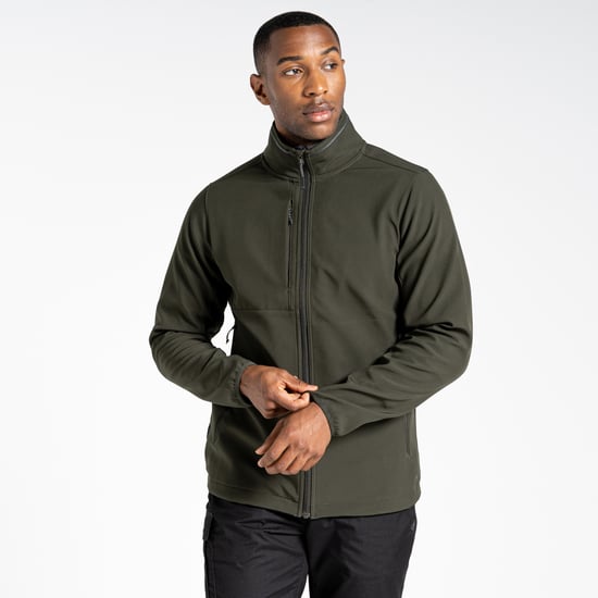 Craghoppers Expert Basecamp Soft Shell Jas voor heren (Donker ceder groen) - Image 3