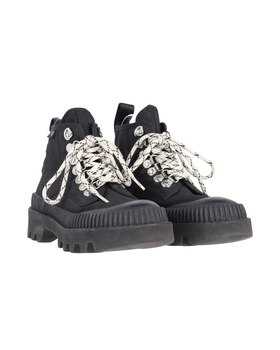 Proenza Schouler Lugzolen Laarzen in Zwart Canvas - Image 4