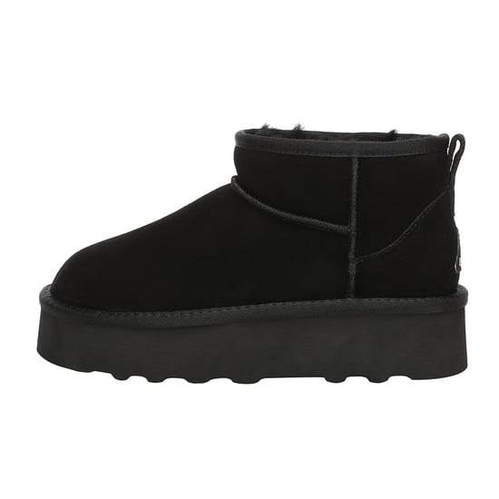 EVER AU Women Heron Ultra Mini Platform Boots - Black
