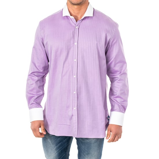 Men's Long Sleeve Shirt with lapel collar KMCJ02