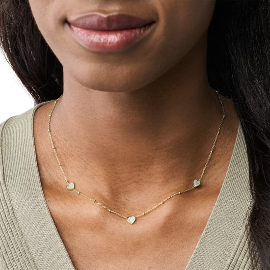 Fossil Sieraden 'Sutton' Dames RVS Ketting - Goud JF03942710 - Image 2