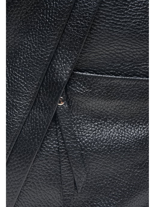 Carla Ferreri SS22 CF 1625 Zwart Rundleer Tas - Image 3
