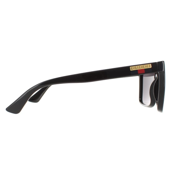 Gucci Square Mens Black Grey  GG0748S Sunglasses