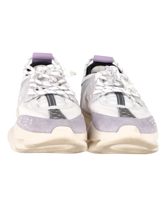 Versace Chain Reaction Sneakers in Witte Leren - Image 2