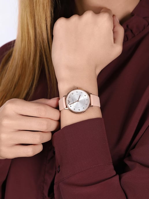 Emporio Armani Kappa Dames Horloge Beige AR2510 - Image 5