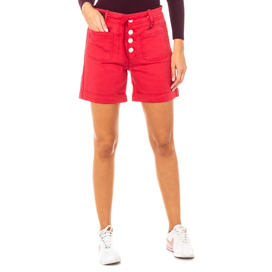 Shorts with hemmed bottoms and belt loops LWB001 women