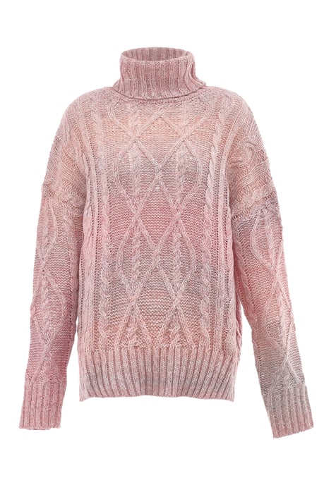 Mymo Trui met coltrui Dames roze geel - Image 1