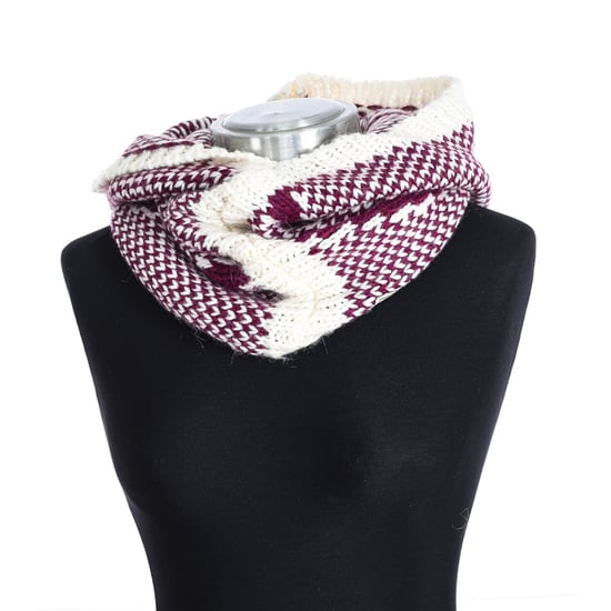 Hood with knitted collar 96700 woman
