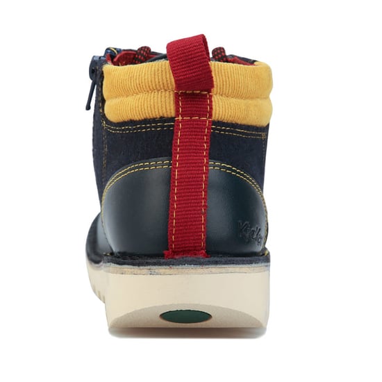 Boy's Kickers Junior Kick Hi Winterised Boots in Navy