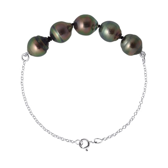 Bracelet Real Cultured Tahiti Pearls Circled 8-9 mm