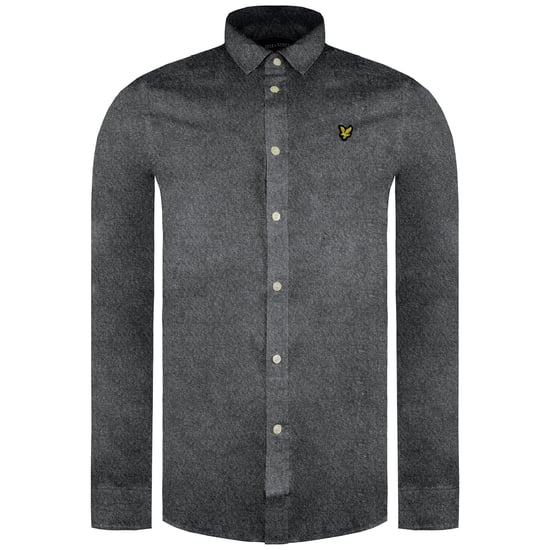 Lyle & Scott Multi Garen Geborsteld Heren Grijs Overhemd - Image 1