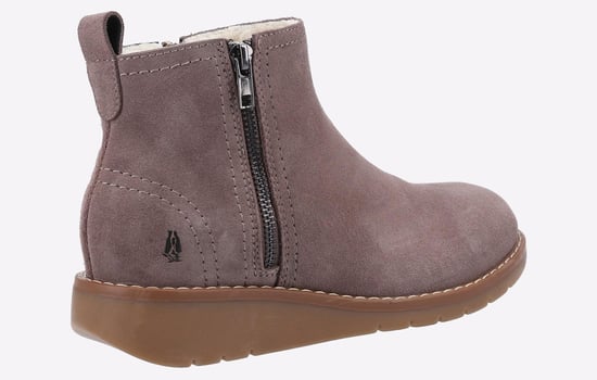 Hush Puppies Libby Suede Dames Laarzen In Muisbruin - Image 3