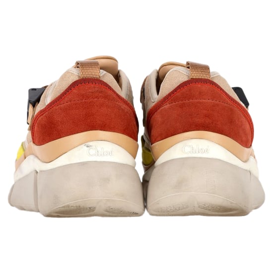 Chloé Sonnie Lage Sneakers in Multicolor Leer en Gaas - Image 4