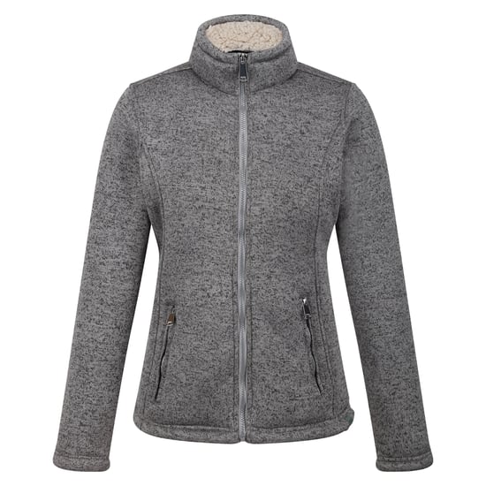 Regatta Womens/Ladies Razia II Full Zip Fleece Jacket (Storm Grey/Light Vanilla)