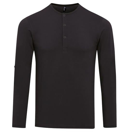 Premier Heren Long John Roll Tee (Zwart) - Image 1