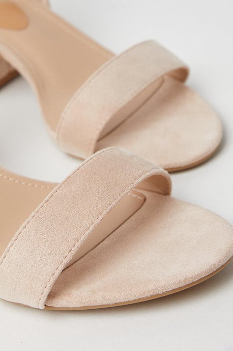 Wide Fit Tommi Barely There Mid Block Heel Sandals - Image 4