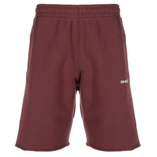 Off-White Diag Helvetica Burgundy Sweat Shorts