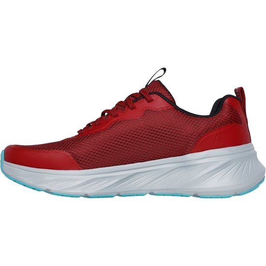 Skechers Edgeride Rekze Textiel Heren Burgundy/Grey Trainers - Image 4