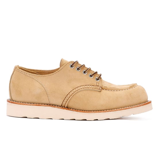 Red Wing Schoenen Winkel Moc Oxford 8092 Heren Beige Hawthorne Prairie Schoenen - Image 4