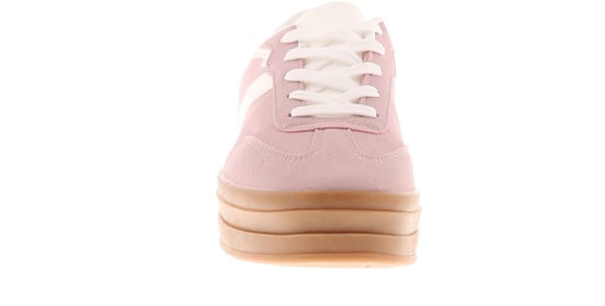 Womens Chunky Trainers Taylor Lace Up pink