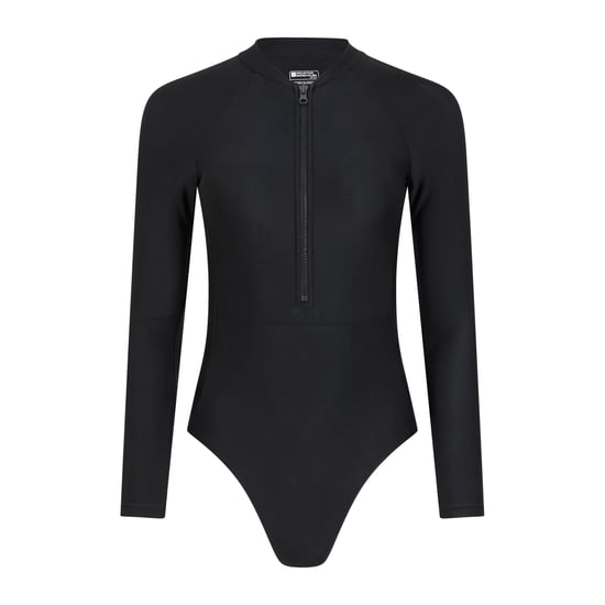 Mountain Warehouse Dames/Dames Surfer Eendelig Zwempak Met Lange Mouwen (Jet Zwart) - Image 1