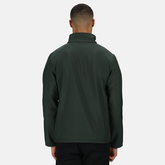 Regatta Standout Mens Ablaze Printable Softshell Jacket (Dark Spruce/Black)