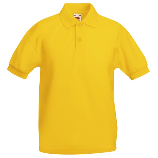Fruit of the Loom Kinder/Kids Piqué Poloshirt met Korte Mouwen (Zonnebloem Geel) - Image 1