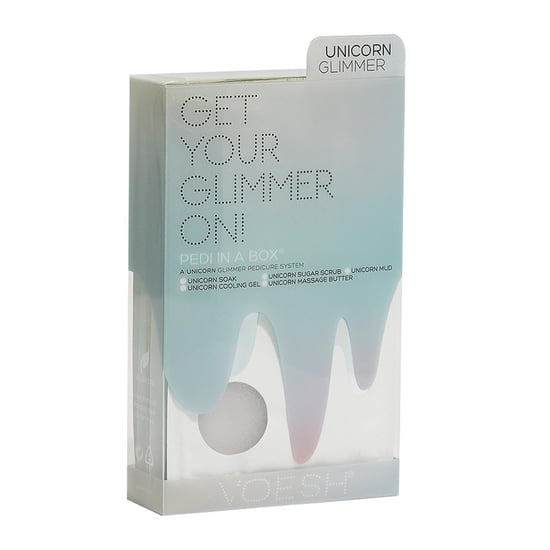 Voesh 5 Step Glimmer Spa Pedi in a Box Unicorn Glimmer
