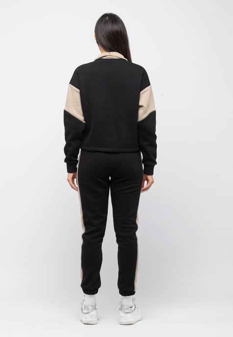 Tom Barron Ladies Floral Embroidered Half-Zip Tracksuit