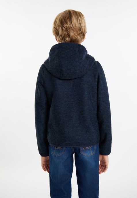 Schmuddelwedda Gebreide fleeceblouse Jongens marine gem - Image 4