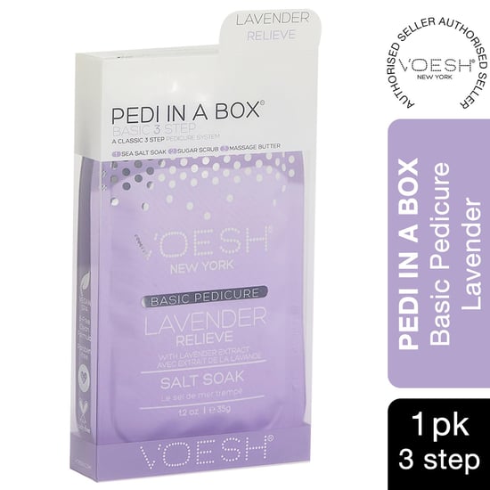Voesh 3 Step Basic Pedi in a Box Lavender Relieve