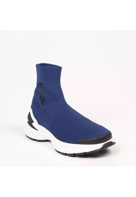 Neil Barrett Men's Blue Textile Lining Sneaker