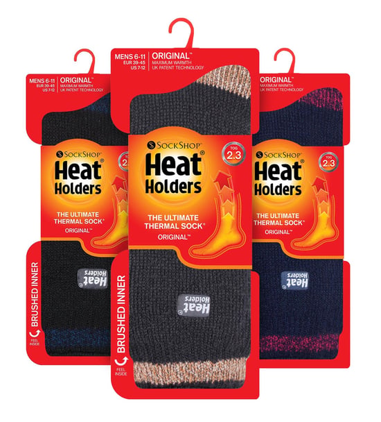 Heat Holders3 paar thermo herensokken voor de winter - Block Twist - Image 2