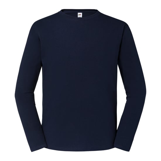 Fruit of the Loom Unisex Volwassen Iconic 195 Effen T-shirt met lange mouwen (Deep Navy) - Image 1