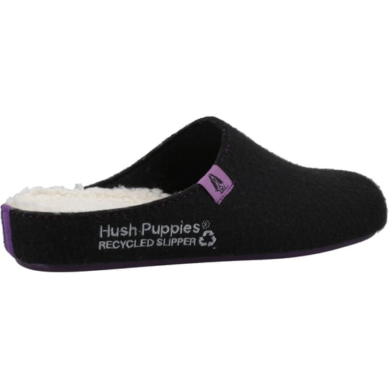 Hush Puppies The Good 90% Gerecycled RPET Polyester Damesslippers Zwart - Image 2