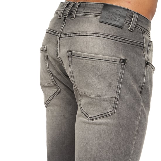 Crosshatch Heren Malcolm Slim Jeans (Lichtgrijze wassing) - Image 5