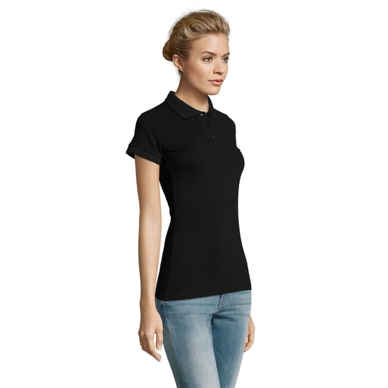SOLS Dames/Dames Perfect Poloshirt (Zwart) - Image 3