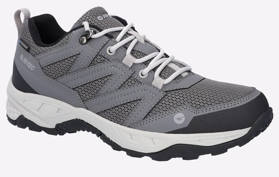 Hi-Tec Saunter WP Polyester Mesh Heren Grijze Wandelschoenen - Image 2