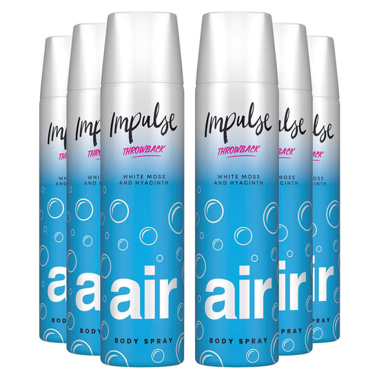 Impulse Oxygen Air Body Spray Made with White Moss and Hyacinth Scent 75ml, 6pk - Image 1