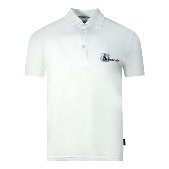 Aquascutum Aldis Brand London Logo White Polo Shirt - Image 1