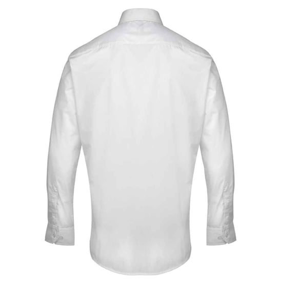 Premier Supreme Heavier Weight Poplin Werkshirt met lange mouwen (Wit) - Image 2