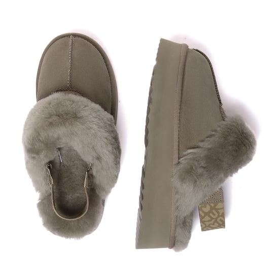 EVER AU Australia Women Wagtail Removable Strap Platform Slippers