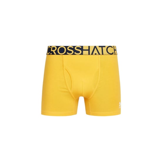 Crosshatch Heren Typan Boxershorts (Pack of 3) (Geel) - Image 3