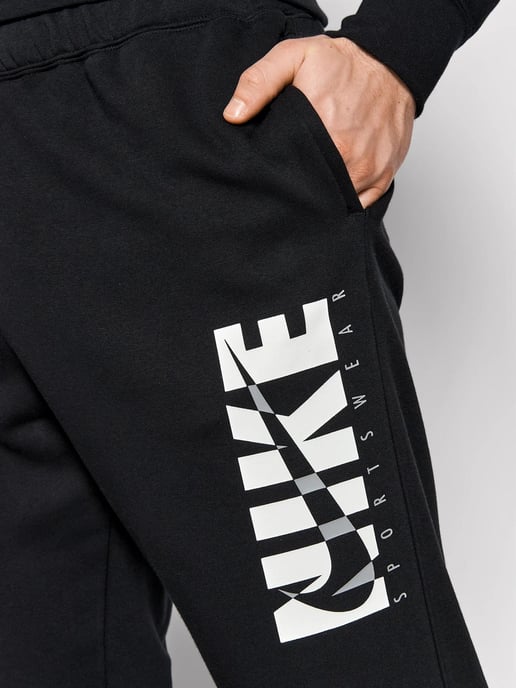 Nike heren fleece pullover trainingspak met capuchon in zwart - Image 6