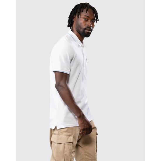 Lyle & Scott getipt poloshirt in wit - Image 4